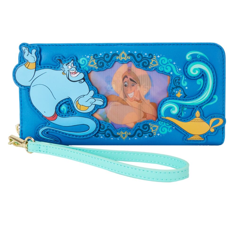 Aladdin Jasmine Princess Series Lenticular Zip Around Wristlet Wallet